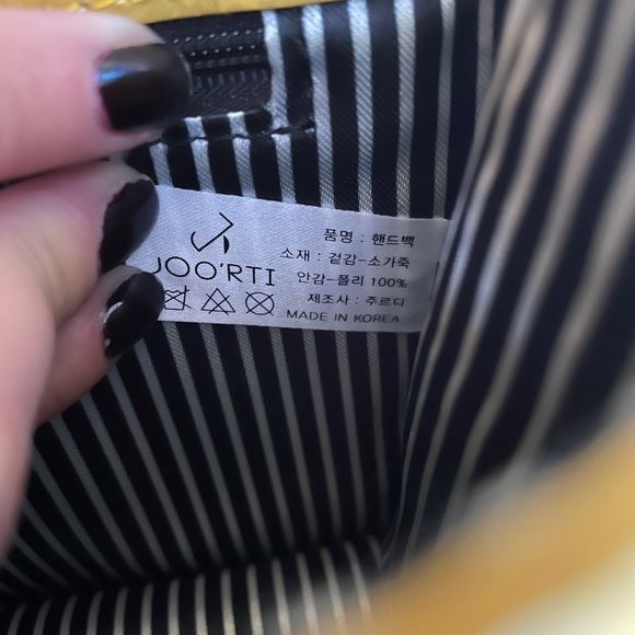 Real Leather Yellow & Gold Cross Body Mini Bag - NWOT - Picture 9 of 9